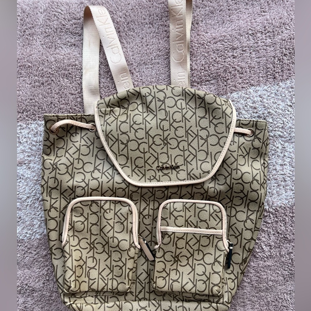 Calvin Klein Tan Backpack